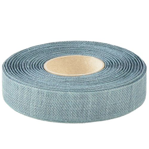 Itens Fita decorativa menta natural 25mm 20m