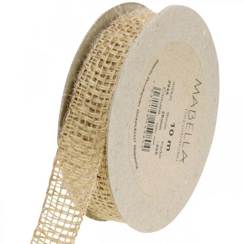 Itens Fita deco juta natureza 25mm fita de juta fita de presente rústica 10m
