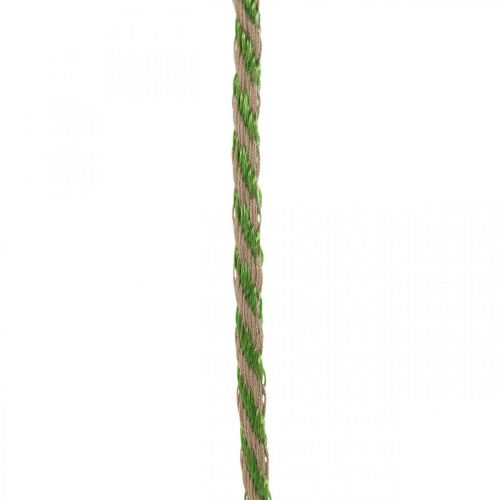 Itens Deco ribbon linho verde, natural 4mm fita de presente fita decorativa 20m