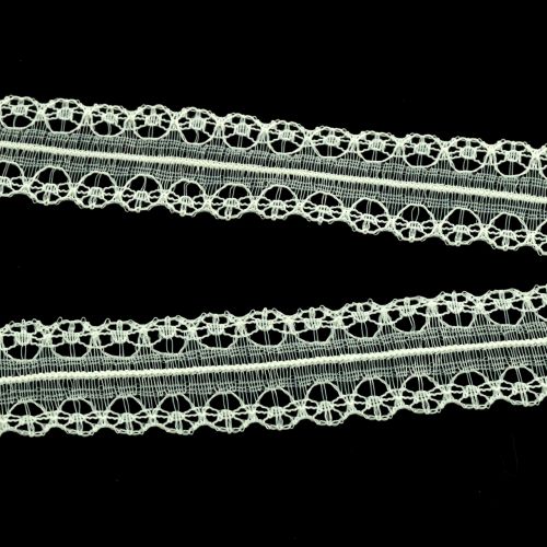 Floristik24 Fita de renda creme vintage 20mm 20m