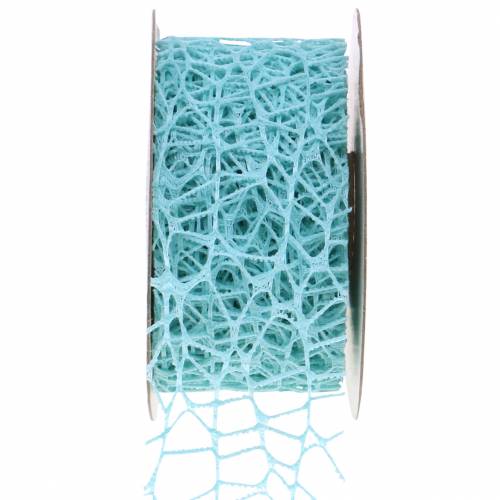 Itens Deco ribbon mesh ribbon azul claro Tiffany 40mm 10m