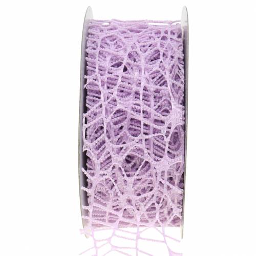 Deco ribbon mesh ribbon lavanda 40mm 10m