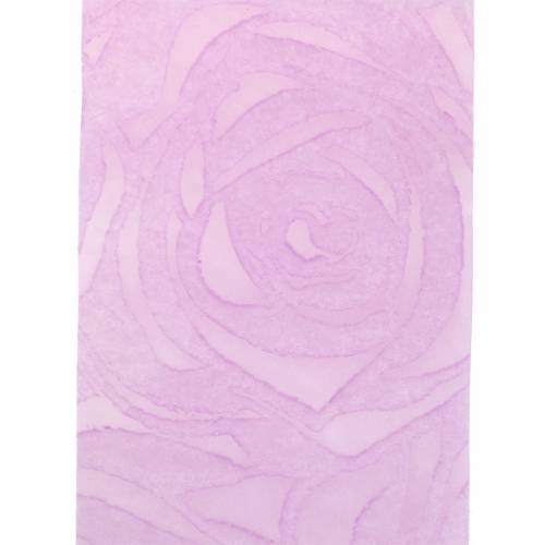 Floristik24 Fita decorativa rosas largas roxas 63mm 20m
