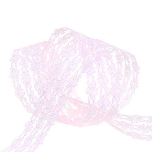 Itens Fita de renda rosa 20mm 20m