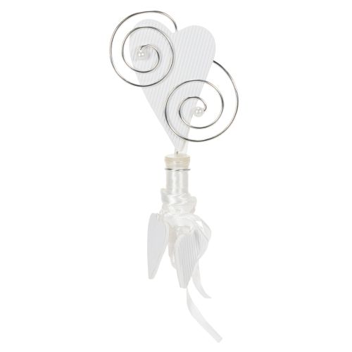 Itens Suporte de banco com tubo e coração, 18 cm, 6 peças