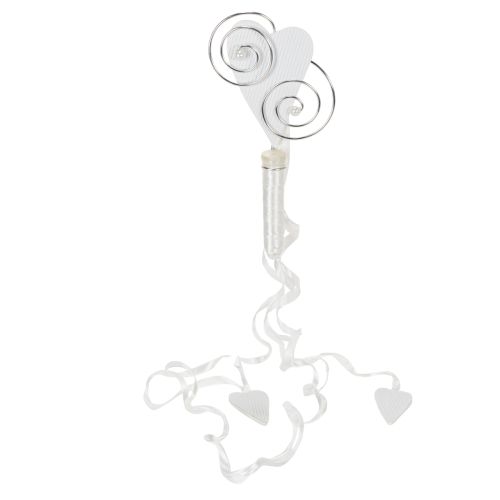 Itens Suporte de banco com tubo e coração, 18 cm, 6 peças