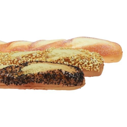 Itens Manequins de comida baguete decoração de padaria sortida 45 cm 3 unidades
