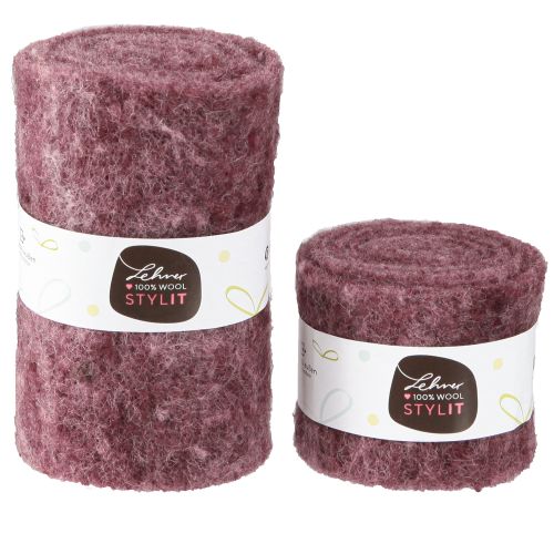 Itens Feltro artesanal Berry fita decorativa feltro W7/15cm L1/1m conjunto de 2