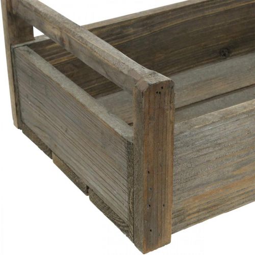 Floristik24 Caixa de madeira caixa de artesanato caixa decorativa surrada madeira 47×28,5×16,5cm