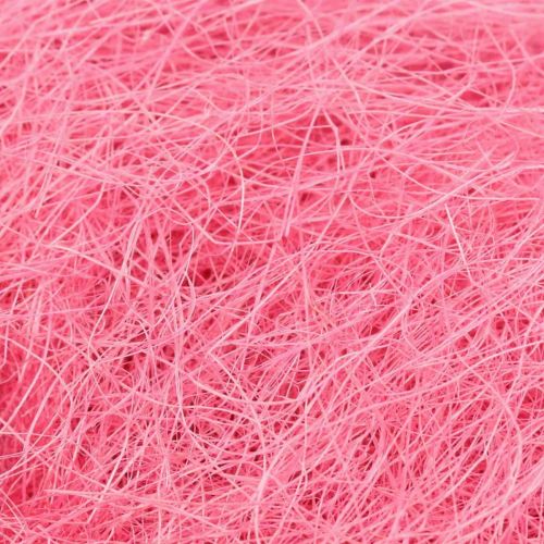 Floristik24 Material para artesanato, capim sisal, material natural rosa 300g