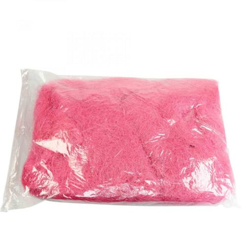 Material para artesanato, capim sisal, material natural rosa 300g