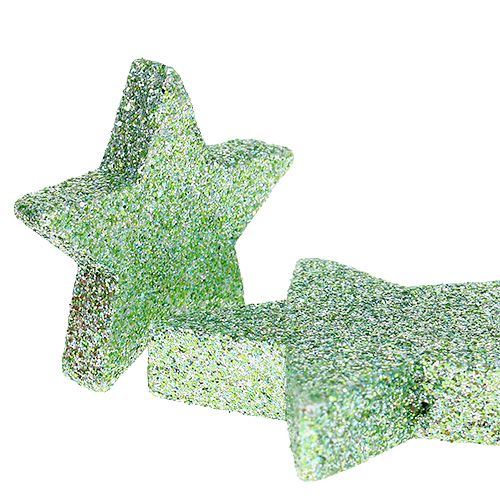 Itens Estrelas artesanais verde-menta 4-5cm 40pcs
