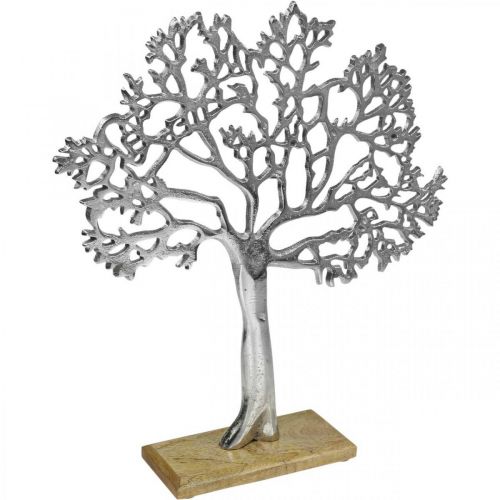 Floristik24 Deco tree metal grande, metal tree silver wood H42.5cm