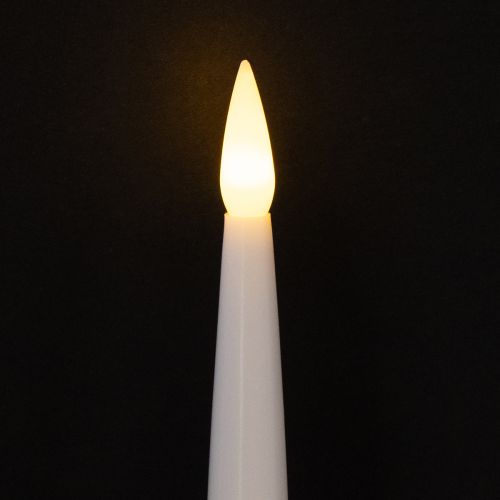 Itens Velas de árvore LED velas de bastão com luz amarela cristal 31cm 10 peças