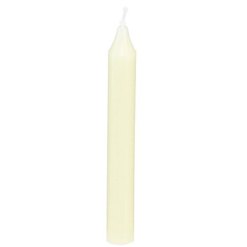 Floristik24 Velas de árvore velas em bastão Ø13mm velas amarelas Alt.10cm 22 unidades