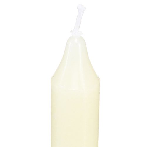 Itens Velas de árvore velas em bastão Ø13mm velas amarelas Alt.10cm 22 unidades