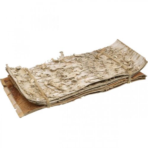 Floristik24 Tiras de casca de árvore deco casca de bétula natureza 30×12cm 6pcs