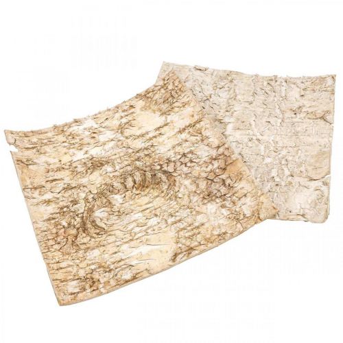 Floristik24 Casca de árvore decorativa casca de bétula quadrada natural 20×20cm 6 un