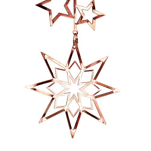 Floristik24 Decoração de árvore estrela 20cm cobre 1p