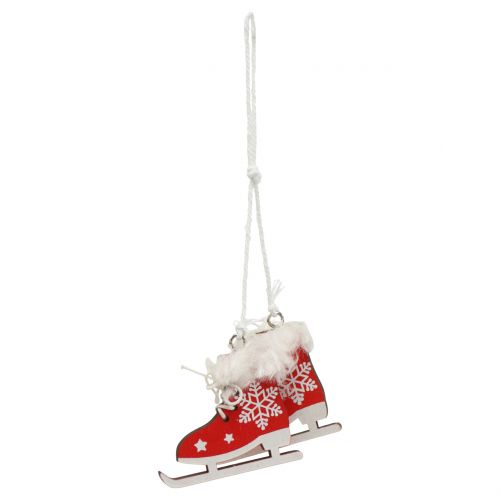 Floristik24 As decorações das árvores misturam vermelho, branco 6-8 cm 12 unidades