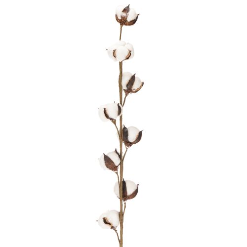 Ramo artificial de algodão com 8 flores naturais, 78 cm | Floristik24.pt