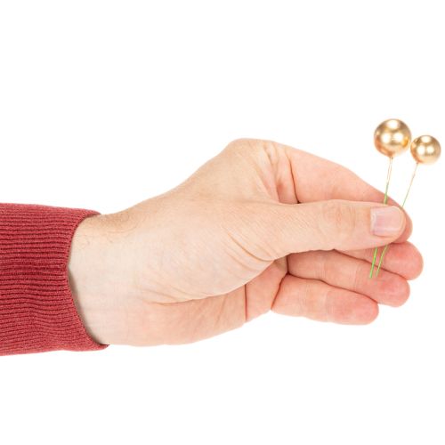 Bolas artificiais de physalis em arame para arranjos festivos, 2 cm, 48 peças | Floristik24.pt
