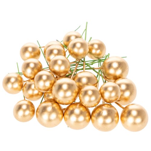 Bolas artificiais de physalis em arame para arranjos festivos, 2 cm, 48 peças | Floristik24.pt