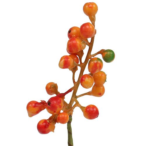 Floristik24 Cacho de bagas laranja L20cm