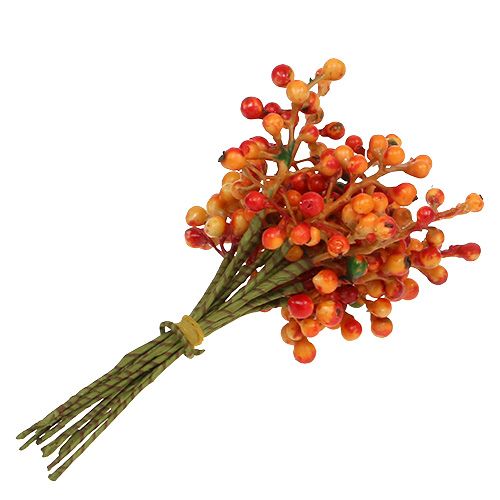 Floristik24 Cacho de bagas laranja L20cm
