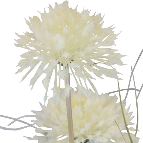 Itens Flores artificiais bola flor allium cebola ornamental artificial branca 90cm