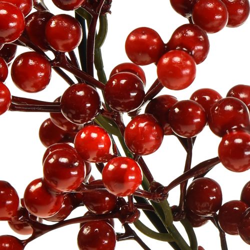 Itens Guirlanda de frutas vermelhas plantas artificiais vermelhas Natal Ø20cm