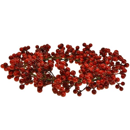 Itens Guirlanda de Bagas Plantas Artificiais Vermelhas Natal Vermelho Ø35cm