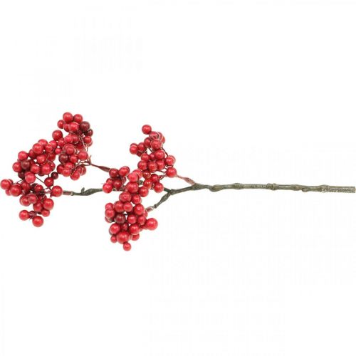 Itens Ramo decorativo com bagas vermelhas Ramo de baga decoração de outono 26 cm 6 unidades