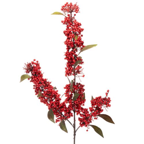 Galho artificial com frutos vermelhos e folhas, 96 cm comprar | Floristik24.pt