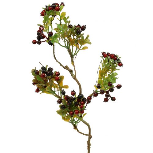 Itens Ramo de baga artificial cotoneaster vermelho 50cm 2pcs