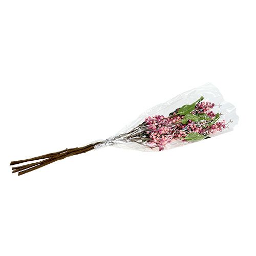 Floristik24 Ramo de baga rosa-lilás artificial 64 cm 6 unidades