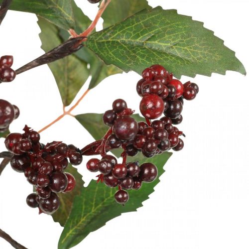Floristik24 Berry ramo vermelho decoração de outono artificial 85cm Planta artificial como real!