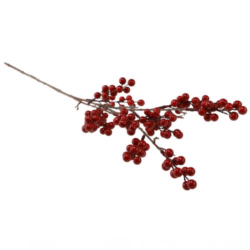 Itens Ramo de baga artificial em vermelho, ramo decorativo de 68 cm