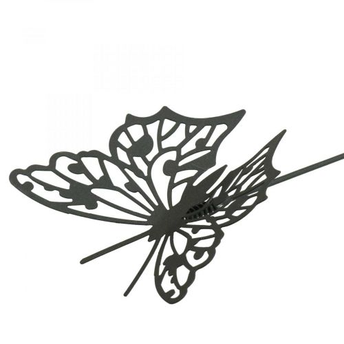 Itens Plugue de flor borboleta de metal preto 10,5×8/44cm 3 unidades