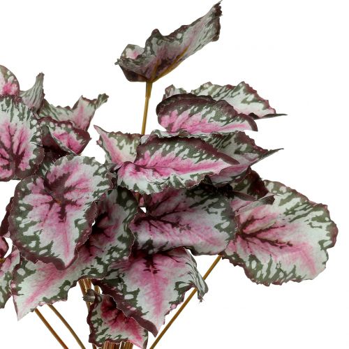 Itens Begônia artificial verde arbusto, violeta 34cm