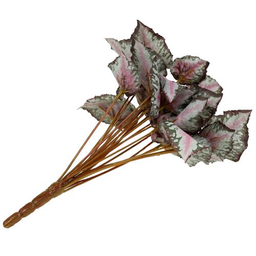 Itens Begônia artificial verde arbusto, violeta 34cm