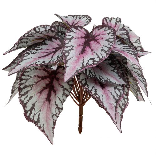 Floristik24 Arbusto de begônia artificial Bordeaux 37cm