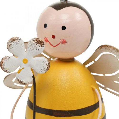 Floristik24 Deco bee como borda decorativa de verão metal H13cm