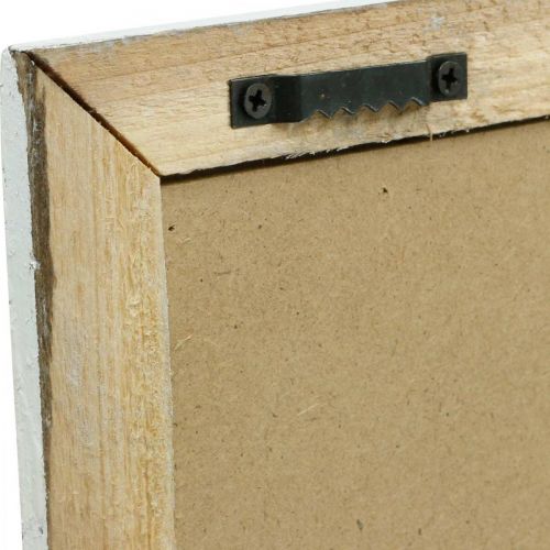 Itens Foto com moldura de madeira shabby chic, decoração de parede com flores 40×50cm