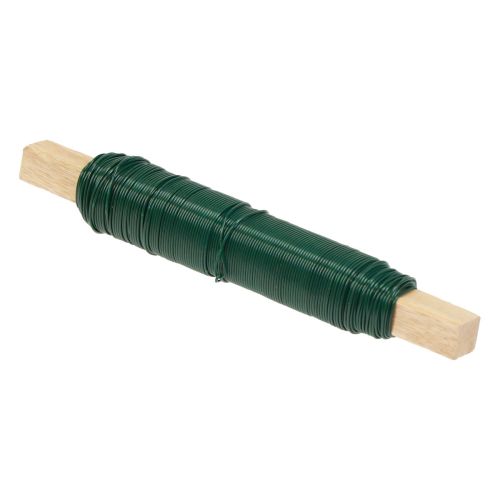 Floristik24 Fio para embrulho de flor fio de ligação verde 0,65mm 100g 3 peças