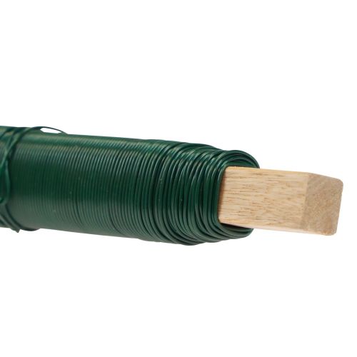 Floristik24 Fio para embrulho de flor fio de ligação verde 0,65mm 100g 3 peças