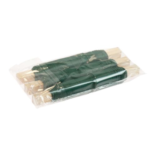 Floristik24 Fio para embrulho de flor fio de ligação verde 0,65mm 100g 3 peças