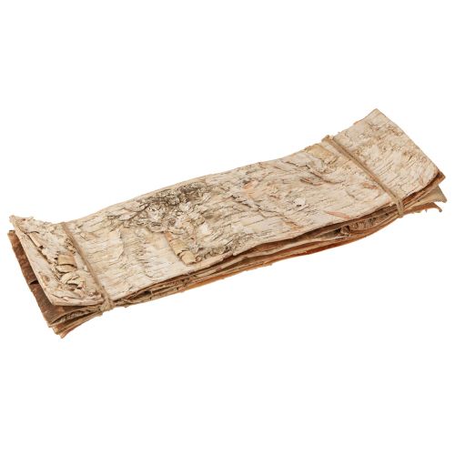 Itens Tiras decorativas de casca de bétula branco natural 48×15cm 6 un