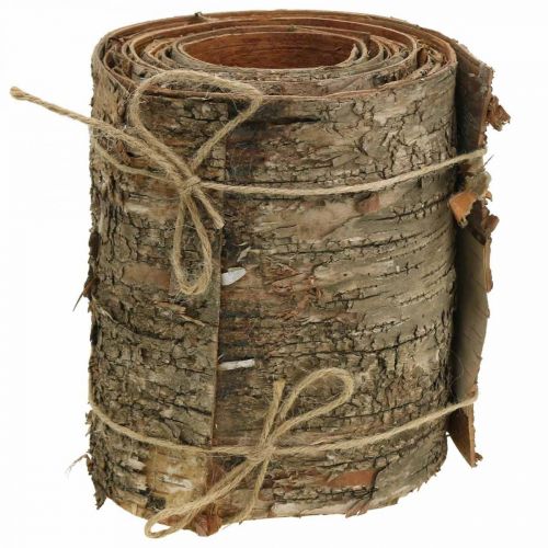 Floristik24 Rolo de casca de bétula marrom, casca cinza para artesanato 15×300cm