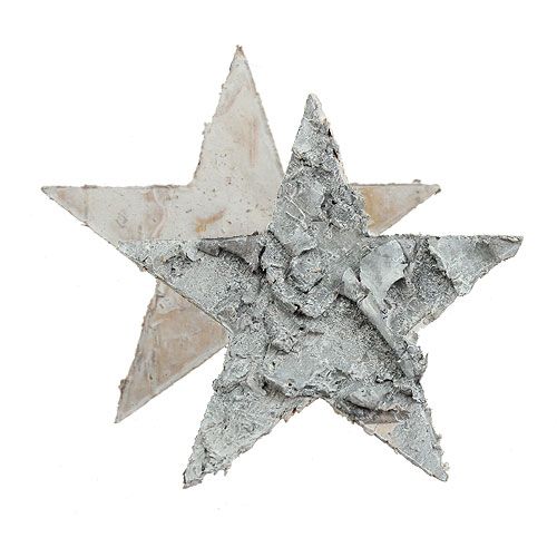 Itens Decoração dispersa estrela de bétula branqueada Ø4cm 80 peças